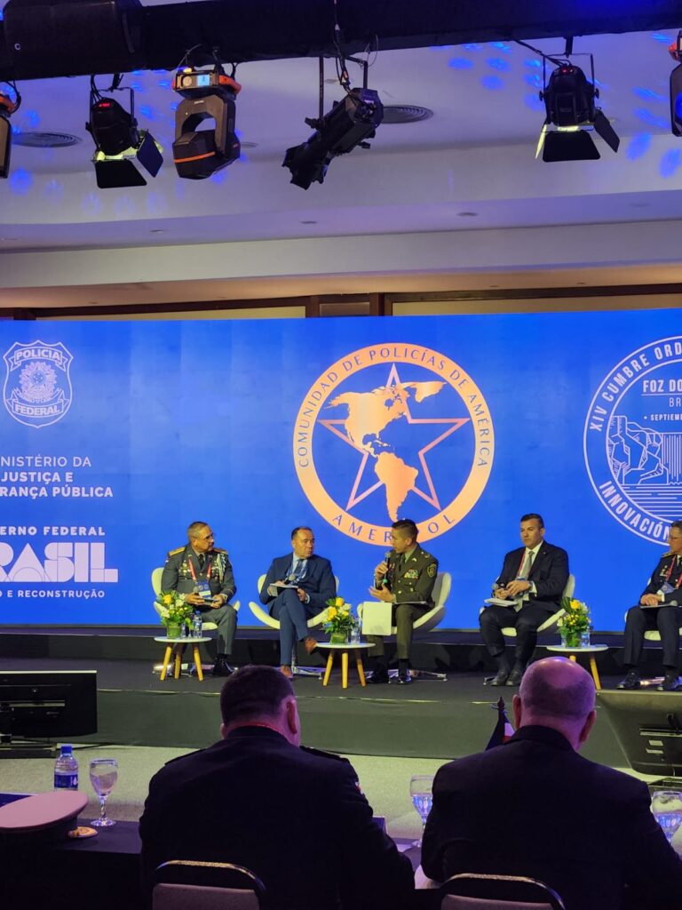 Policía Nacional juega papel relevante en la XIV Cumbre Ordinaria Ameripol en Brasil