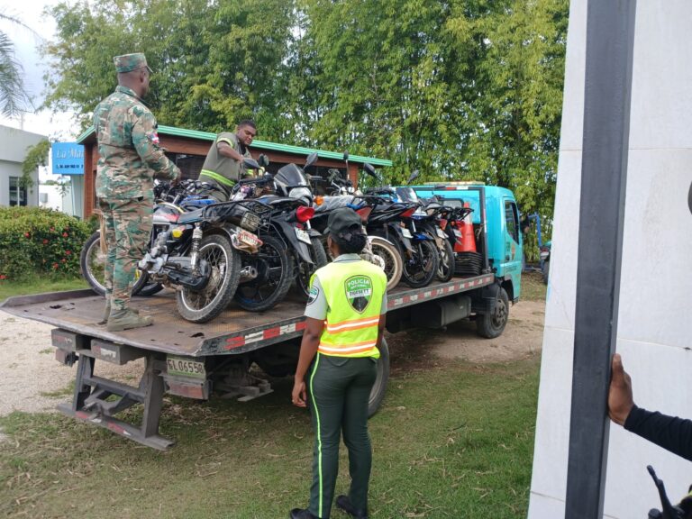 «Operativo en Ciudad Juan Bosch  culmina con la retención de 18 motocicletas por violaciones a la Ley de Tránsito 63-17»