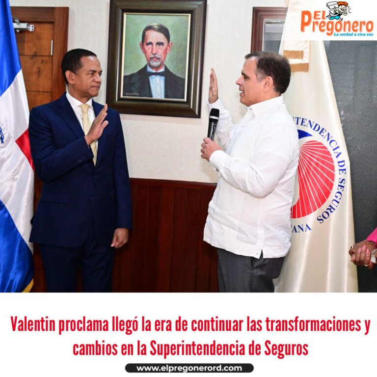 VALENTIN PROCLAMA LLEGÓ LA ERA DE CONTINUAR LAS TRANSFORMACIONES Y CAMBIOS EN LA SUPERINTENDENCIA DE SEGUROS