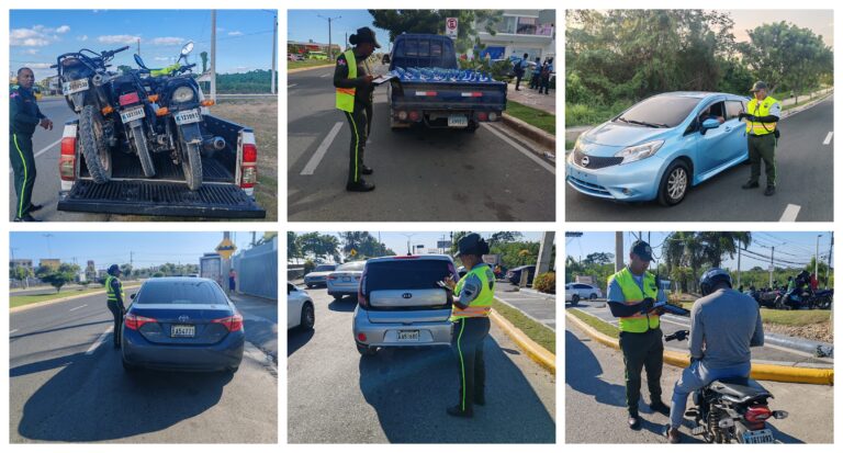 DIGESSET fiscaliza vehículos en Ciudad Juan Bosch