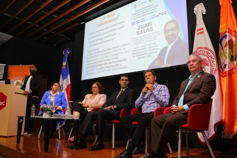 INTEC y Defensa Civil impulsan diálogo de alto nivel y pactan compromisos para la buena gestión de riesgos en RD