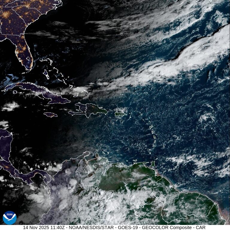 Indomet pronostica lluvias por incidencia de sistema frontal y vientos del este/noreste