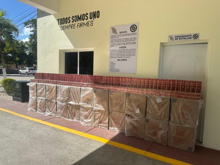 Ejército incauta 260 mil cigarrillos tras enfrentamiento con contrabandistas en Elías Piña