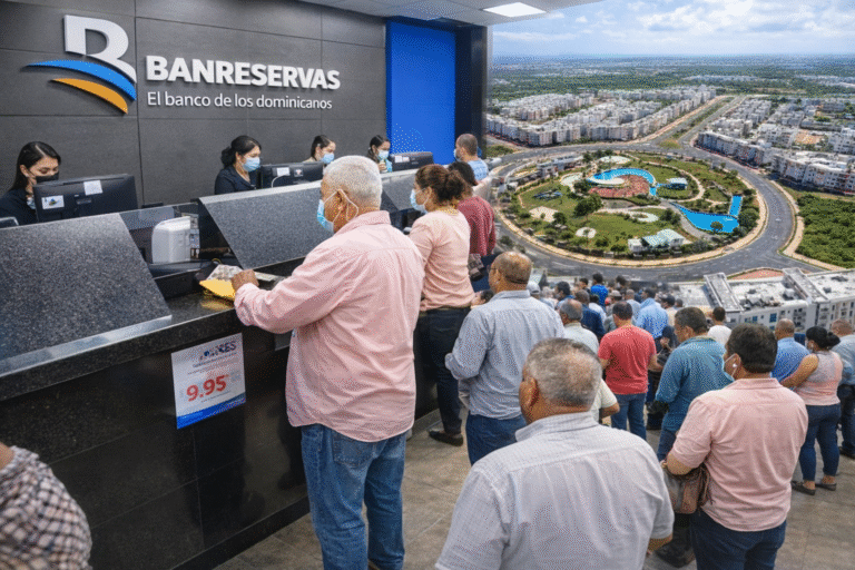 Usuarios del Banco de Reservas en Ciudad Juan Bosch destacan mejoras en el servicio