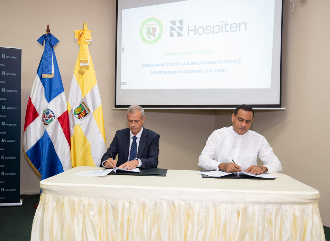 Hospiten Santo Domingo y la Universidad Católica Santo Domingo (UCSD) firman acuerdo de colaboración para fortalecer la formación académica y la investigación en salud